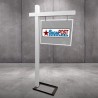 Floor stand for real estate sign posts