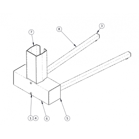 Floor stand for Vinyl 4x4 Posts