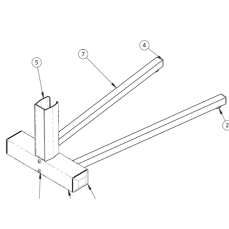 Floor Stand for Aluminum Real Estate Posts