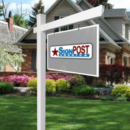 real estate sign post